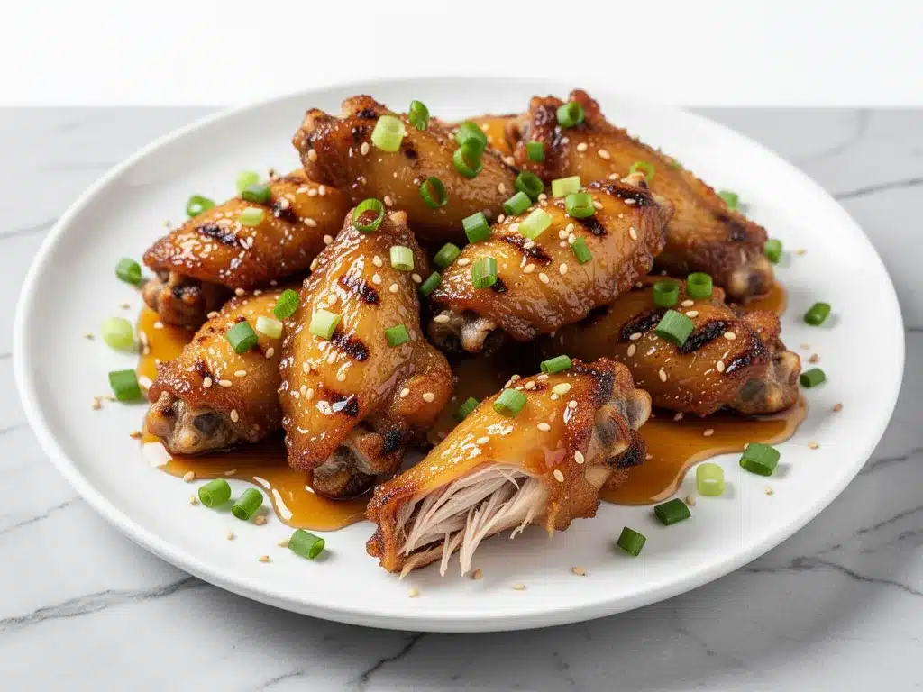 Game Day Crispy Air Fryer Chicken Wings: Best Honey Garlic Glaze 4 Air Fryer Chicken Wings preparation steps