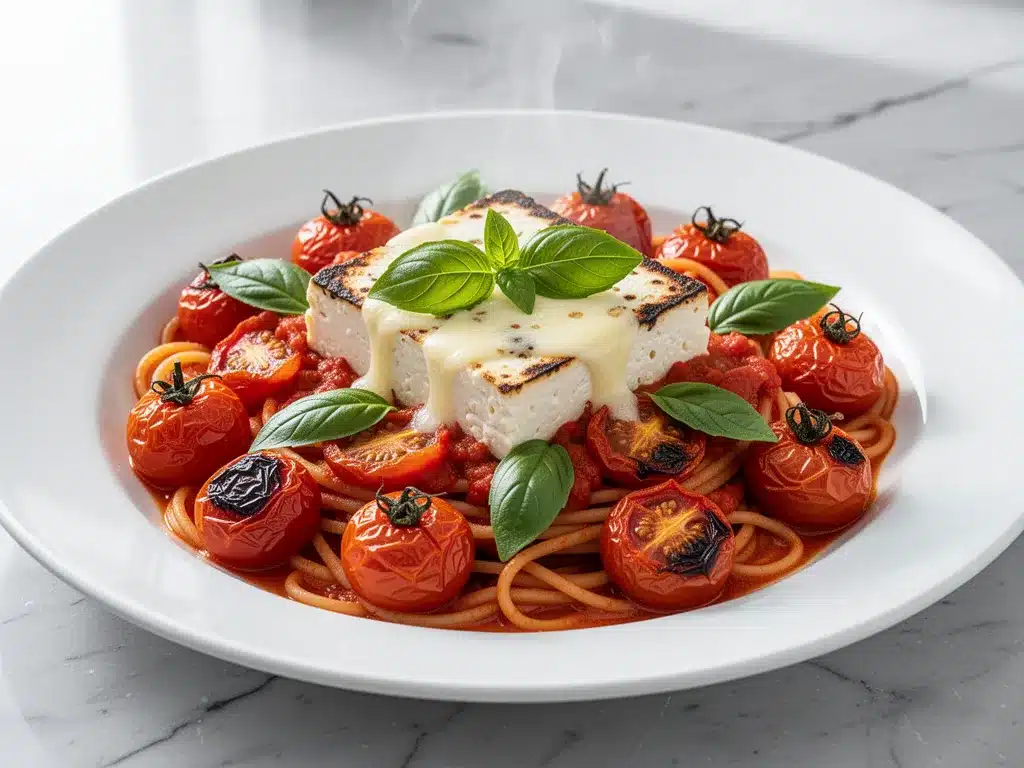 Viral Baked Feta Pasta: Easy 3-Ingredient Weeknight Dinner 4 baked feta pasta preparation steps