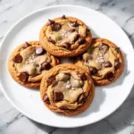chewy brown butter chocolate chip cookies - featured image