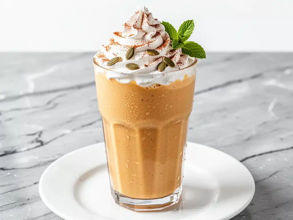 creamy maple pumpkin milkshake - featured image