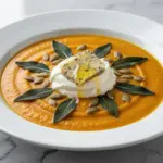 creamy roasted butternut squash soup - featured image