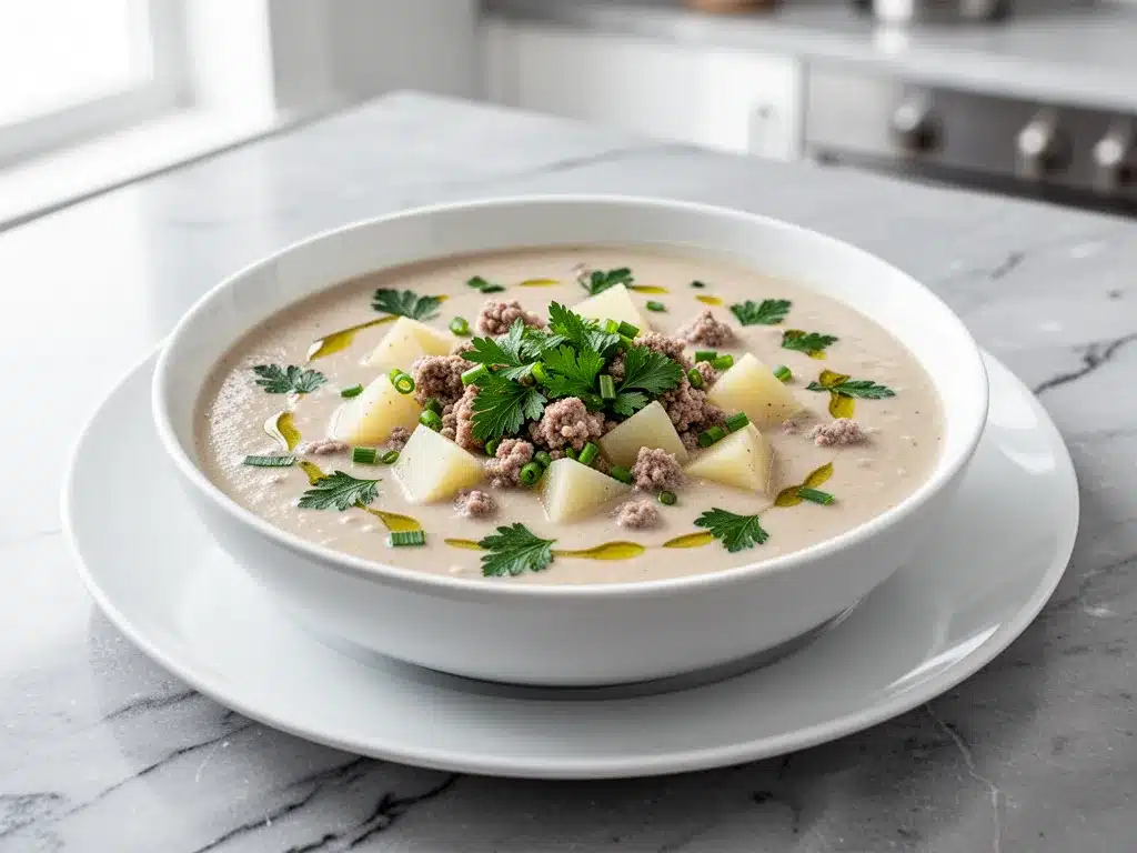 Creamy Sausage and Potato Soup: Easy 30-Min Comfort Food 4 creamy sausage and potato soup preparation steps
