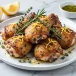 crispy air fryer chicken thighs - featured image