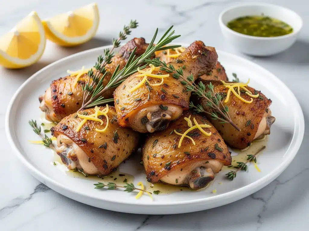 Crispy Air Fryer Chicken Thighs: Easy Homemade Lemon Herb Recipe 4 crispy air fryer chicken thighs preparation steps