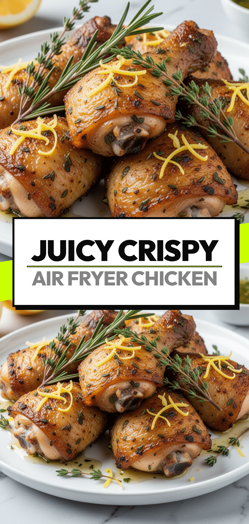 Crispy Air Fryer Chicken Thighs: Easy Homemade Lemon Herb Recipe 5 crispy air fryer chicken thighs recipe