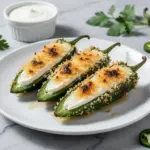 crispy baked cheddar jalapeno poppers - featured image