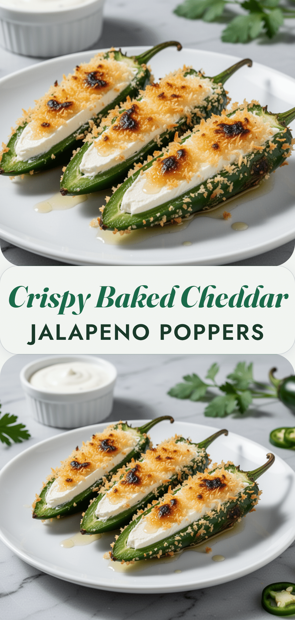 Crispy Baked Cheddar Jalapeno Poppers with Cream Cheese 5 crispy baked cheddar jalapeno poppers recipe