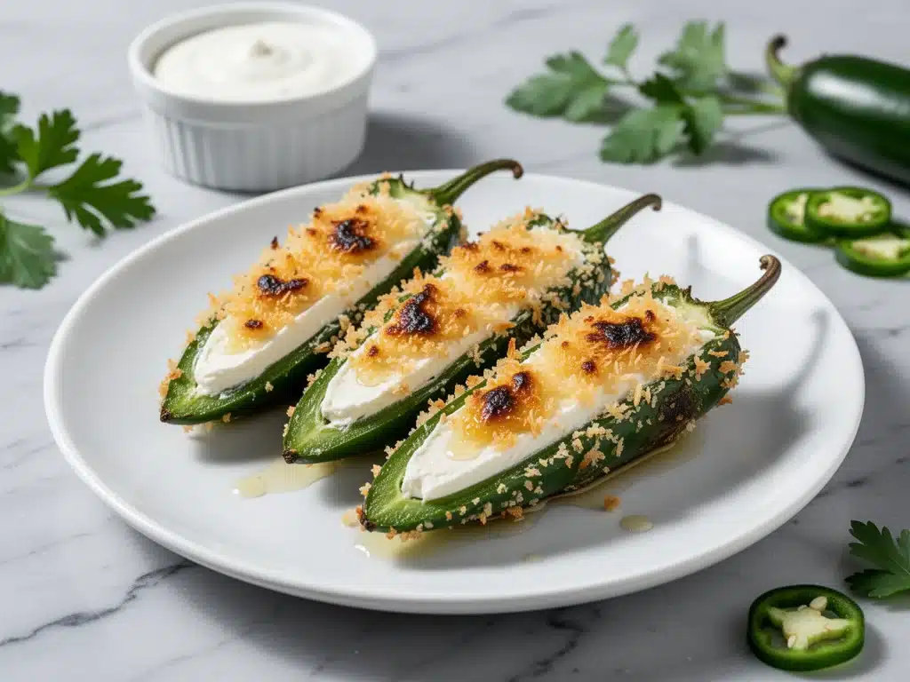 crispy baked cheddar jalapeno poppers - featured image