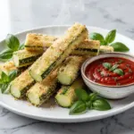 crispy baked zucchini fries - featured image