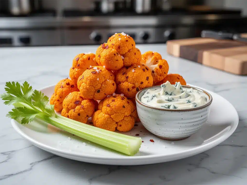Game Day Crispy Buffalo Cauliflower Bites: Easy App 4 crispy buffalo cauliflower bites preparation steps