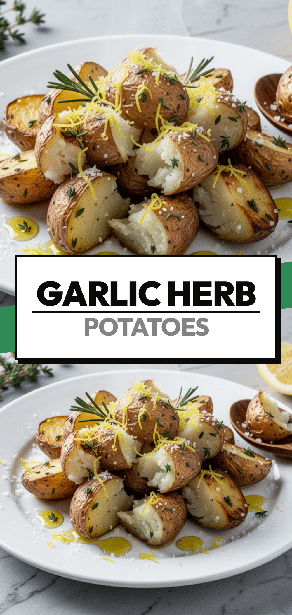 Crispy Garlic Herb Roasted Potatoes: Better Than Takeout 5 Crispy Garlic Herb Roasted Potatoes recipe