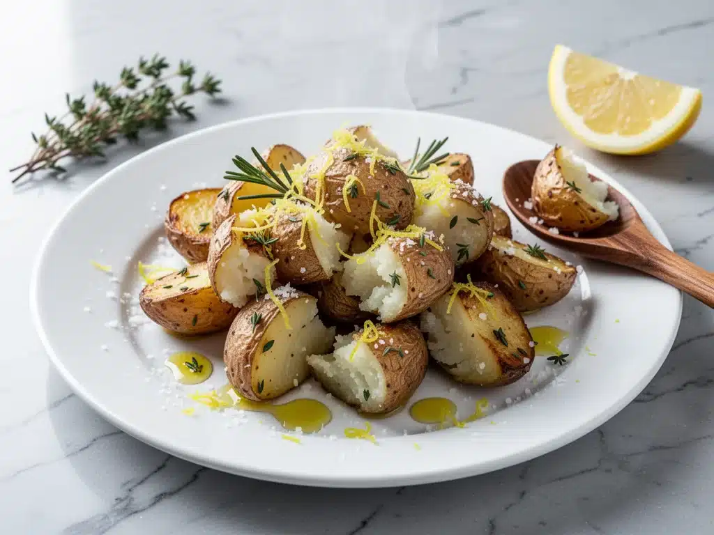 Crispy Garlic Herb Roasted Potatoes - featured image