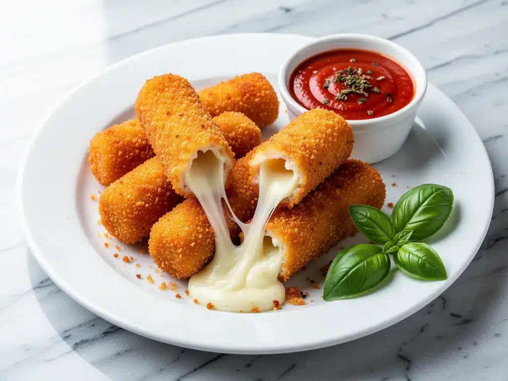 Crispy Oven-Baked Mozzarella Sticks: Easy Homemade Recipe 4 crispy oven-baked mozzarella sticks preparation steps