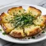 crispy smashed potatoes - featured image