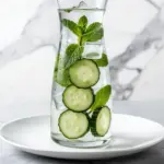 cucumber mint detox water - featured image