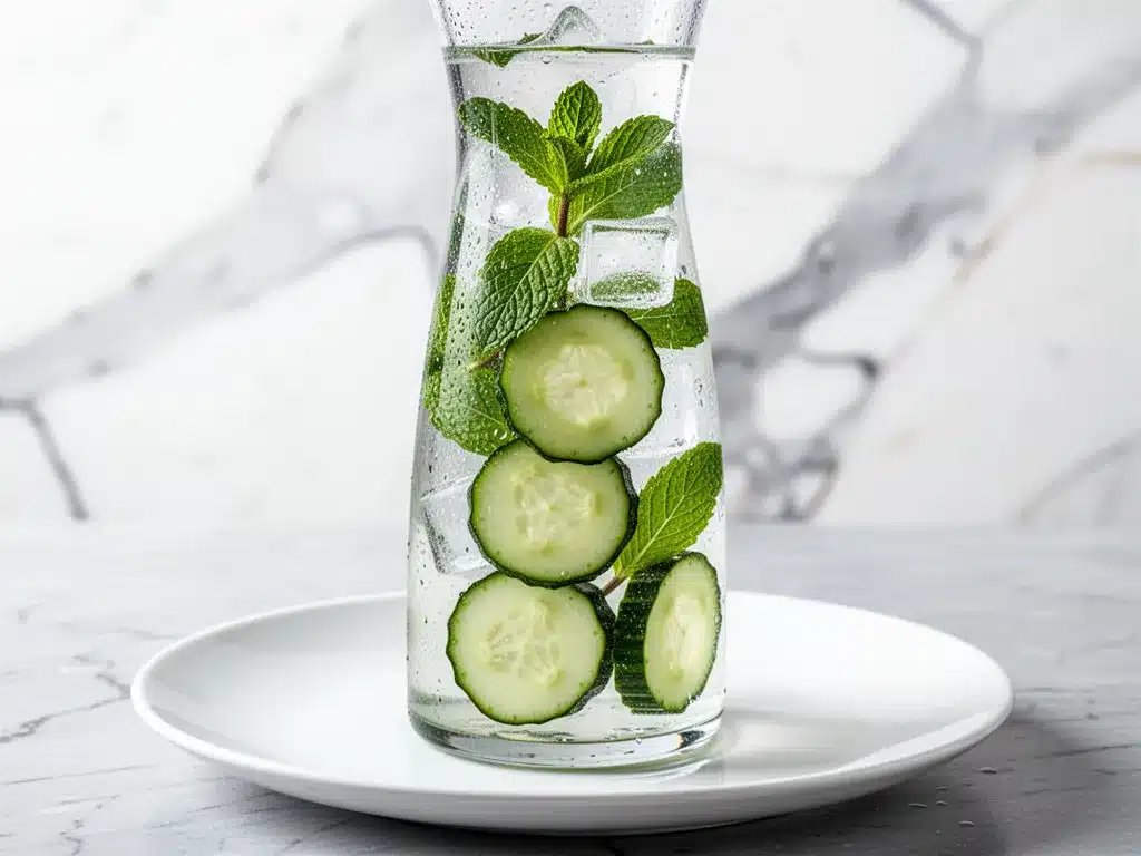 Cucumber Mint Detox Water: 5-Step Summer Cooling Drink 4 cucumber mint detox water preparation steps