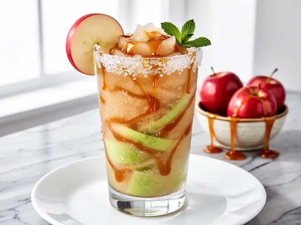 Frozen Caramel Apple Margarita: Easy 3-Ingredient Cocktail 4 frozen caramel apple margarita preparation steps