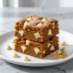 fudgy brown butter pumpkin blondies - featured image