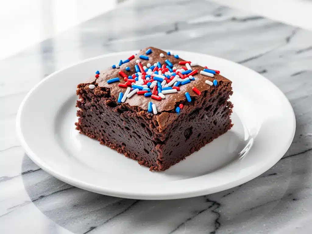 Fudgy Firecracker Brownies: 5-Step Rainbow Sprinkle Recipe 4 Fudgy Firecracker Brownies preparation steps