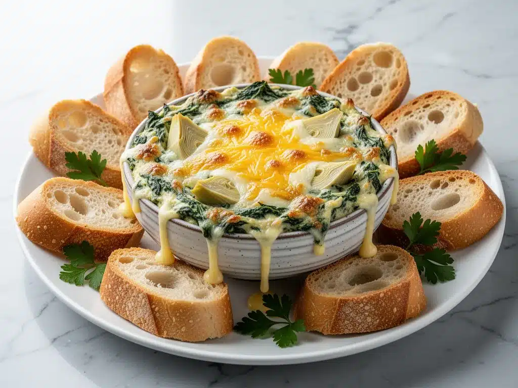 Game Day Cheesy Spinach Artichoke Dip: 3-Step Easy Recipe 4 Game Day Cheesy Spinach Artichoke Dip preparation steps