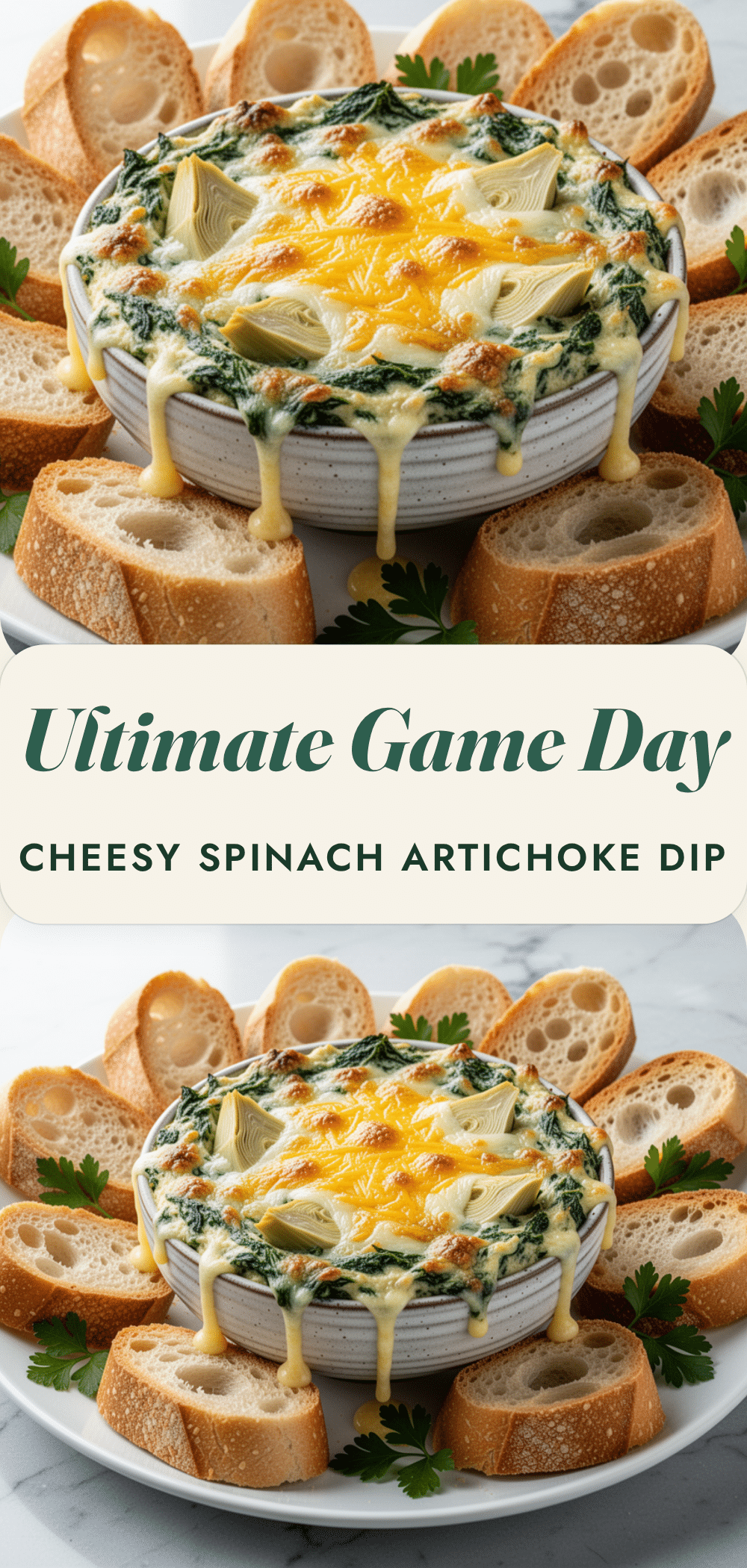 Game Day Cheesy Spinach Artichoke Dip: 3-Step Easy Recipe 5 Game Day Cheesy Spinach Artichoke Dip recipe