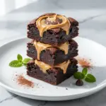 Game Day Fudgy Peanut Butter Brownie Bites - featured image