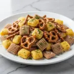 gluten-free chex snack mix with ranch seasoning - featured image
