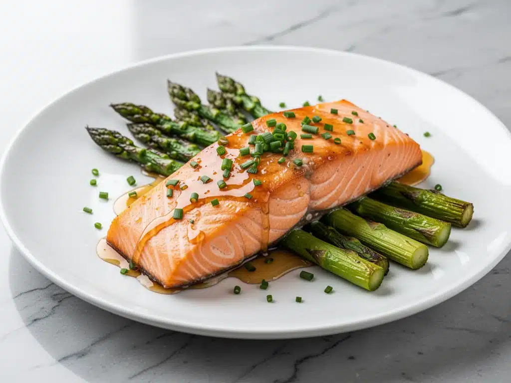 gluten-free honey garlic salmon - featured image