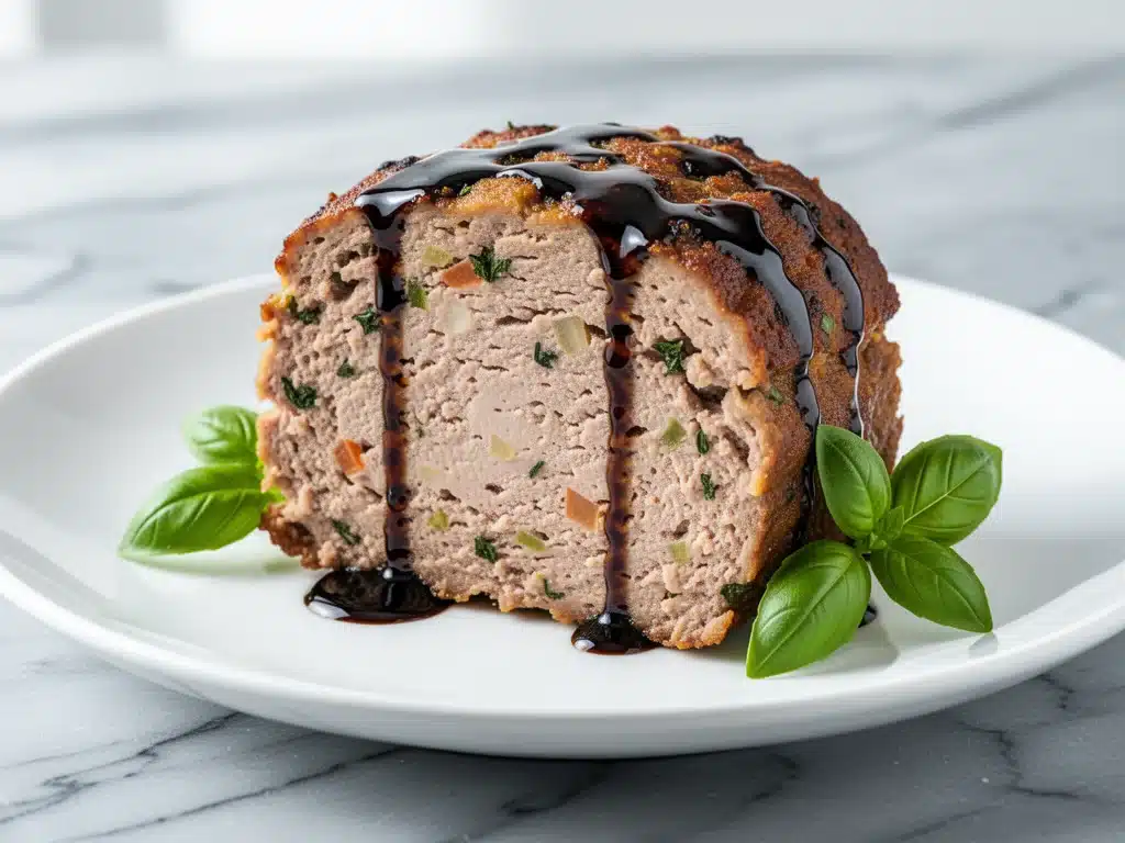 high-protein turkey meatloaf - featured image