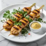 honey mustard chicken skewers - featured image