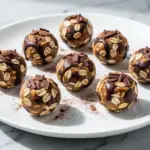 no-bake peanut butter chocolate energy bites - featured image