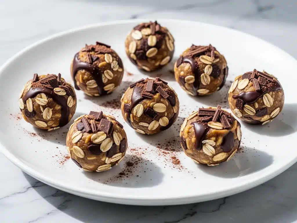 No-Bake Peanut Butter Chocolate Energy Bites 4 no-bake peanut butter chocolate energy bites preparation steps