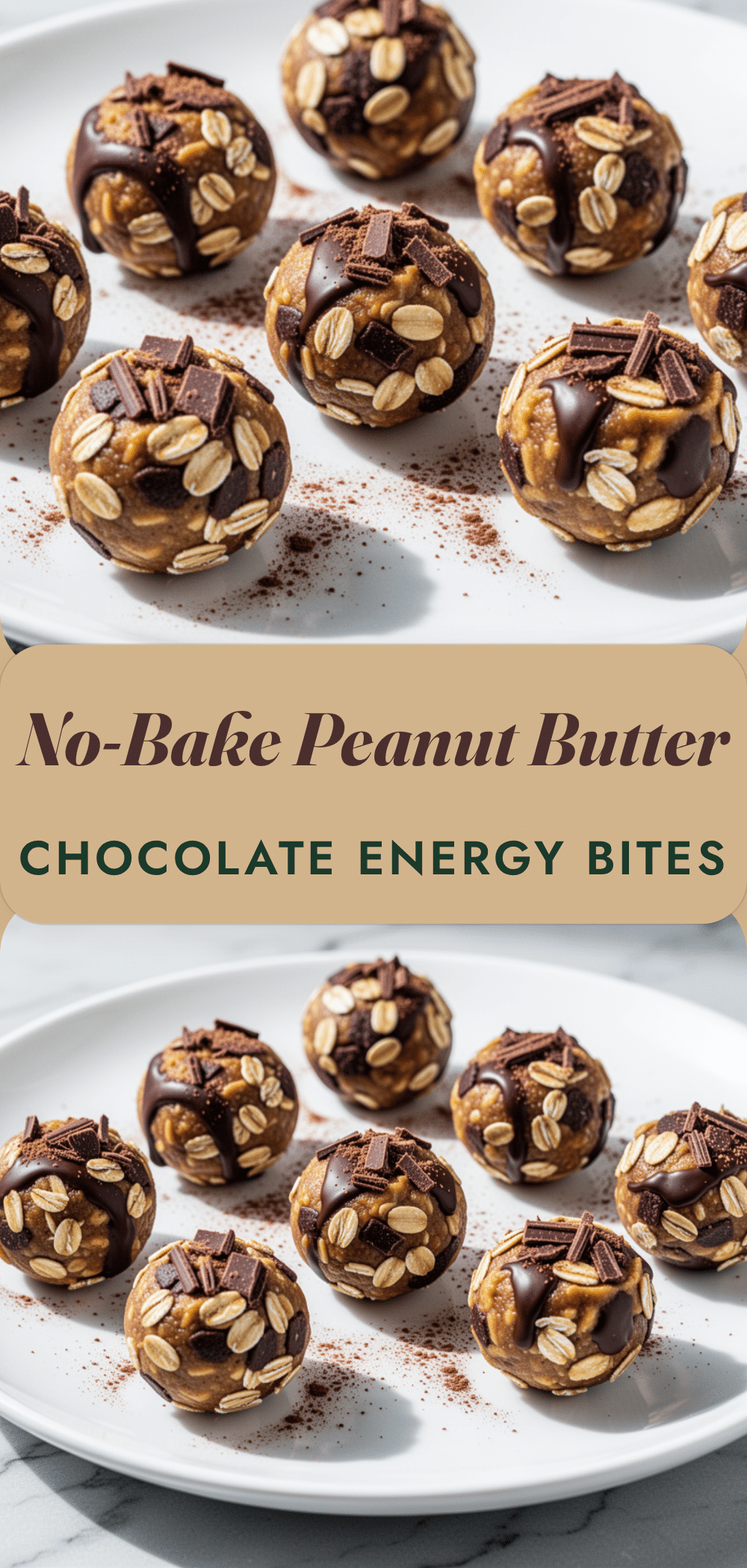 No-Bake Peanut Butter Chocolate Energy Bites 5 no-bake peanut butter chocolate energy bites recipe