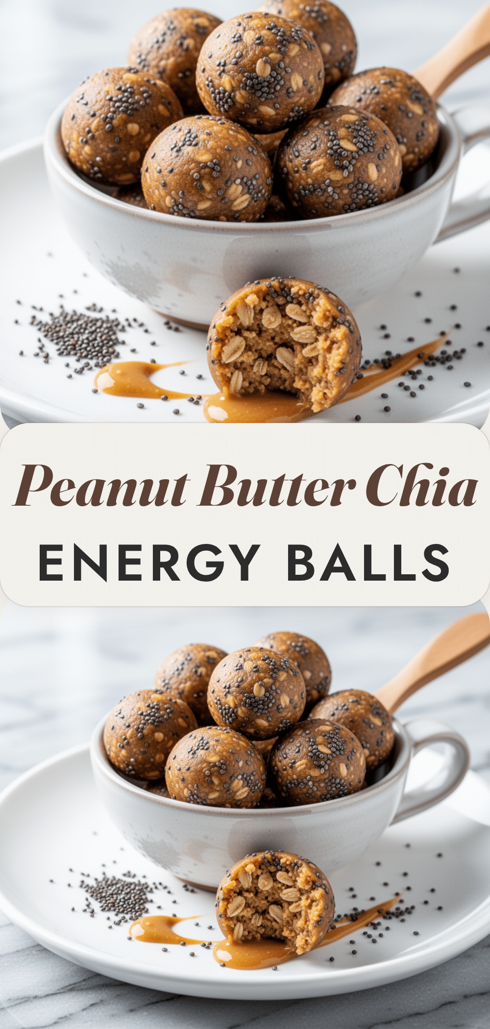 No-Bake Peanut Butter Energy Balls with Chia Seeds 5 no-bake peanut butter energy balls recipe