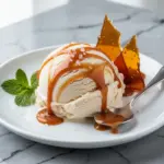 no-churn salted caramel ice cream - featured image
