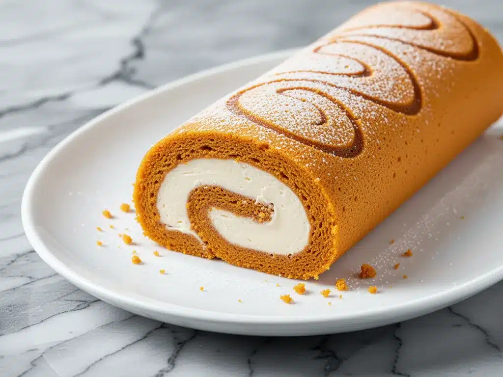 No-Mixer Pumpkin Roll: Easy Homemade Dessert 4 no-mixer pumpkin roll preparation steps