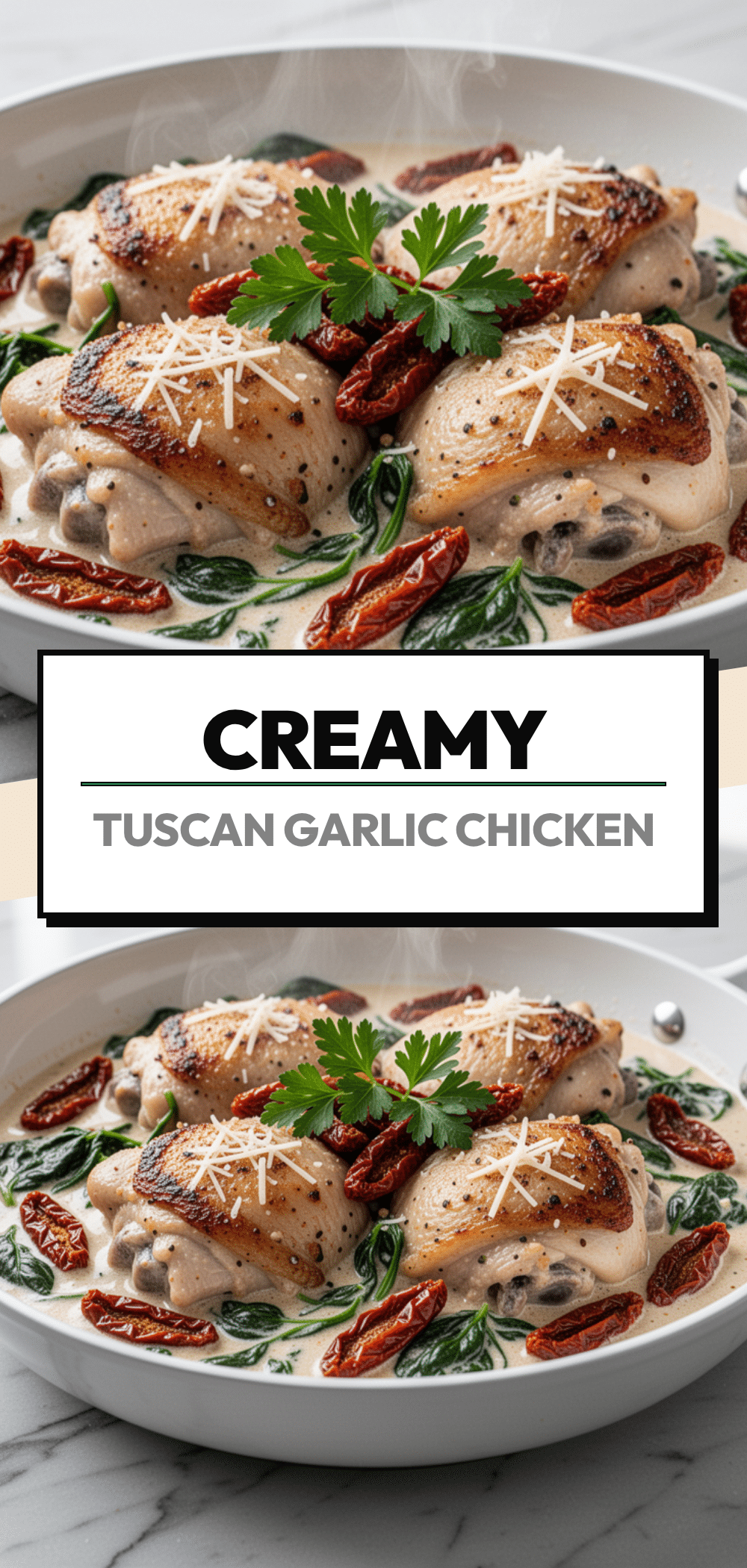 One-Pan Creamy Tuscan Garlic Chicken: Easy Weeknight Dinner 5 One-Pan Creamy Tuscan Garlic Chicken recipe