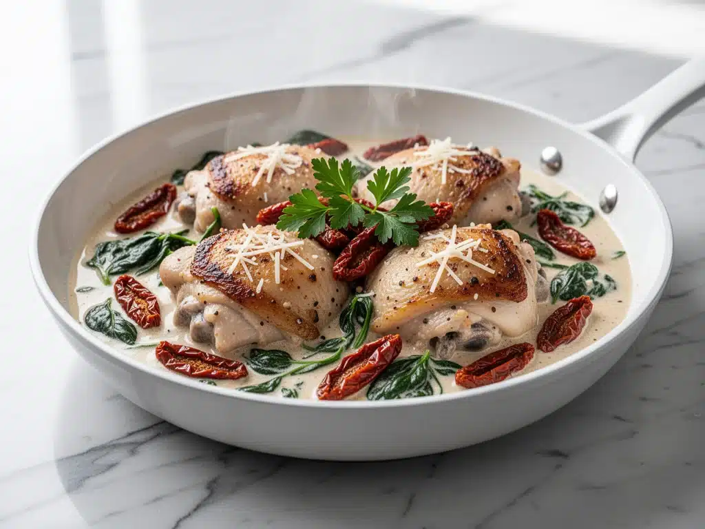 One-Pan Creamy Tuscan Garlic Chicken - featured image