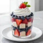 Red White and Blue Berry Trifle - featured image