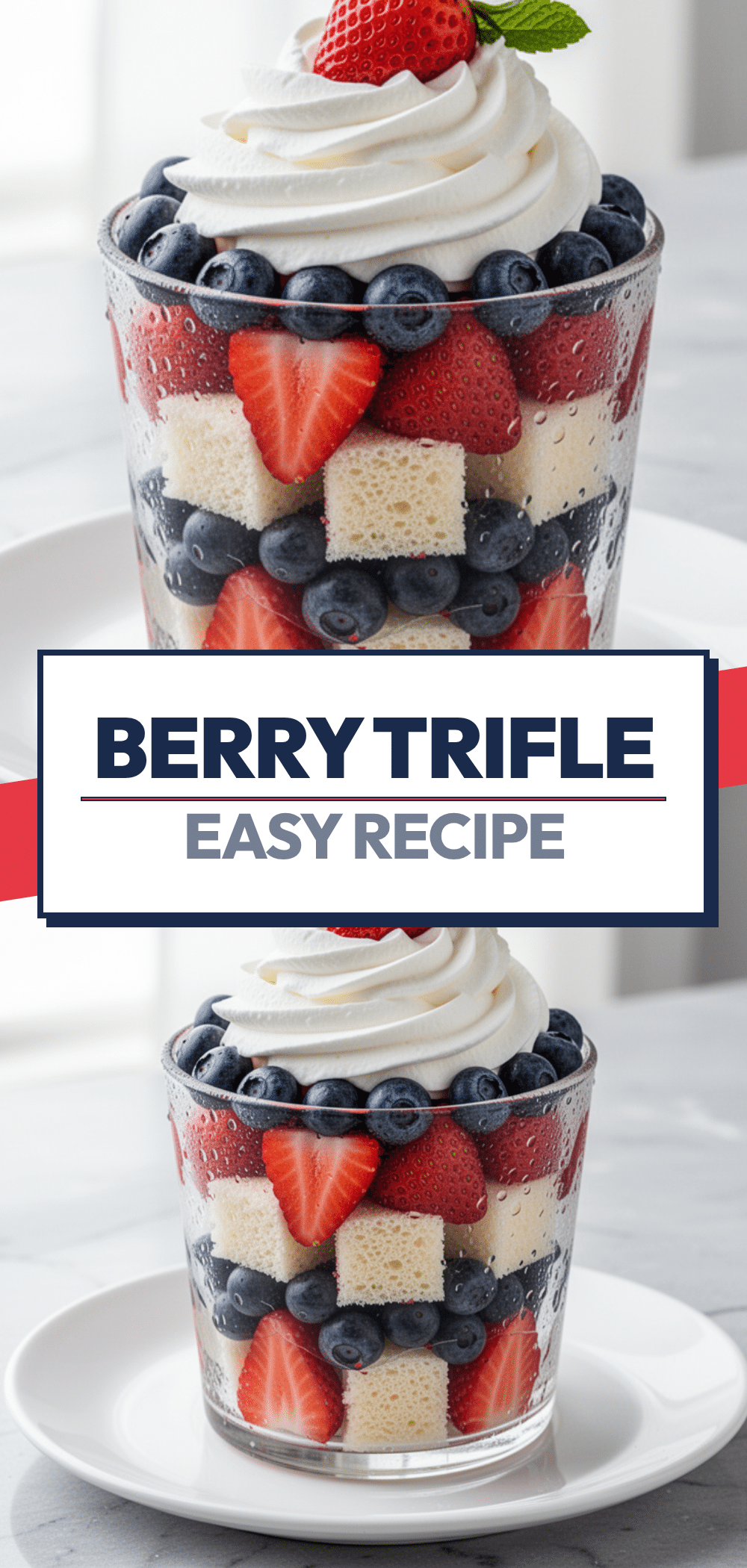 Red White and Blue Berry Trifle: Easy Labor Day Party Recipe 5 Red White and Blue Berry Trifle recipe