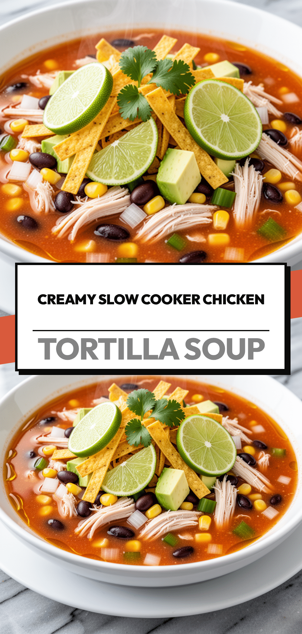 Slow Cooker Chicken Tortilla Soup: 5-Ingredient Easy Recipe 5 slow cooker chicken tortilla soup recipe