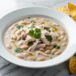 slow cooker white chicken chili - featured image