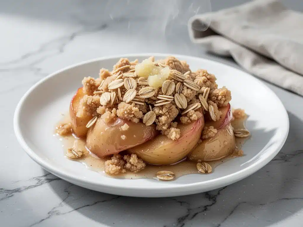 small batch apple crisp - featured image
