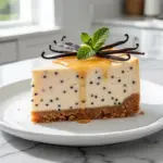 small batch vanilla bean cheesecake - featured image