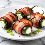 smoky bacon wrapped jalapeno poppers - featured image
