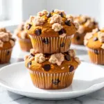 soft-baked pumpkin chocolate chip muffins - featured image