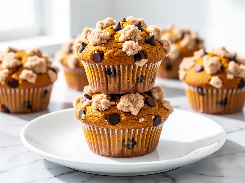 Soft-Baked Pumpkin Chocolate Chip Muffins: Best Fall Breakfast 4 soft-baked pumpkin chocolate chip muffins preparation steps