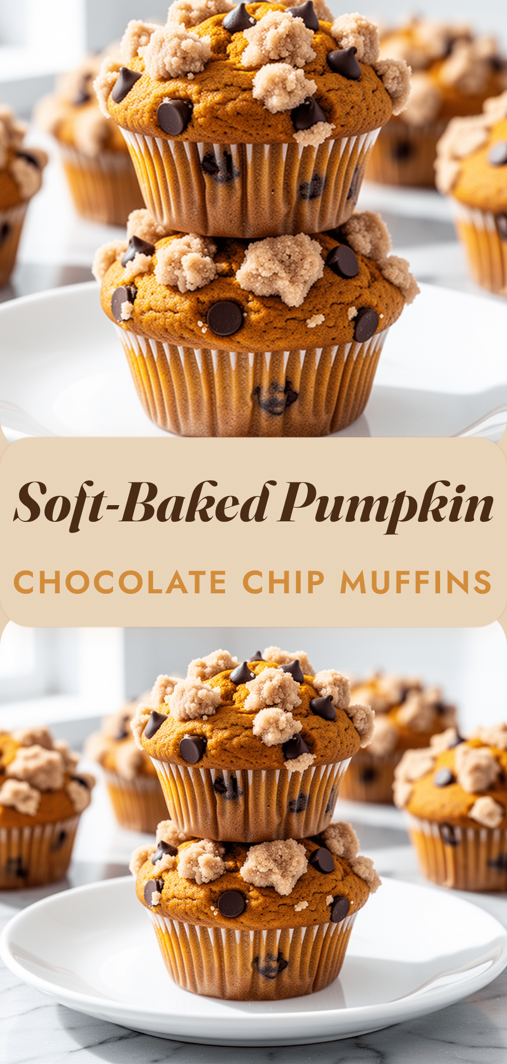 Soft-Baked Pumpkin Chocolate Chip Muffins: Best Fall Breakfast 5 soft-baked pumpkin chocolate chip muffins recipe
