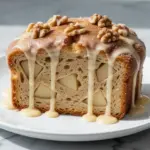 soft homestyle apple fritter bread - featured image