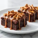 ultra-fudgy salted caramel brownies - featured image